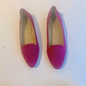 TALBOTS Suede Purple Flat Size 5.5